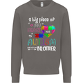 And He's My Brother Autistic Autism ASD Mens Sweatshirt Jumper Charcoal