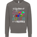 And He's My Brother Autistic Autism ASD Mens Sweatshirt Jumper Charcoal