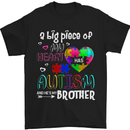 And He's My Brother Autistic Autism ASD Mens T-Shirt Cotton Gildan Black
