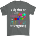 And He's My Brother Autistic Autism ASD Mens T-Shirt Cotton Gildan Charcoal