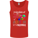 And He's My Brother Autistic Autism ASD Mens Vest Tank Top Red