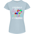 And He's My Brother Autistic Autism ASD Womens Petite Cut T-Shirt Light Blue