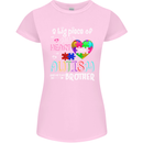 And He's My Brother Autistic Autism ASD Womens Petite Cut T-Shirt Light Pink