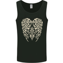 Angel Skull Wings Motorcycle Biker Mens Vest Tank Top Black