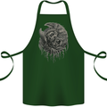 Angel Skull of Death Biker Motorbike Gothic Cotton Apron 100% Organic Forest Green