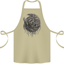 Angel Skull of Death Biker Motorbike Gothic Cotton Apron 100% Organic Khaki
