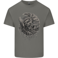 Angel Skull of Death Biker Motorbike Gothic Kids T-Shirt Childrens Charcoal