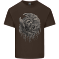 Angel Skull of Death Biker Motorbike Gothic Kids T-Shirt Childrens Chocolate