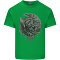 Angel Skull of Death Biker Motorbike Gothic Kids T-Shirt Childrens Irish Green