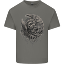 Angel Skull of Death Biker Motorbike Gothic Mens Cotton T-Shirt Tee Top Charcoal