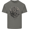Angel Skull of Death Biker Motorbike Gothic Mens Cotton T-Shirt Tee Top Charcoal