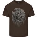 Angel Skull of Death Biker Motorbike Gothic Mens Cotton T-Shirt Tee Top Dark Chocolate