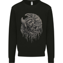 Angel Skull of Death Biker Motorbike Gothic Mens Sweatshirt Jumper Black