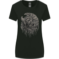 Angel Skull of Death Biker Motorbike Gothic Womens Wider Cut T-Shirt Black
