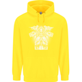 Angel of Death Day of the Dead Skull DOTD Childrens Kids Hoodie Yellow