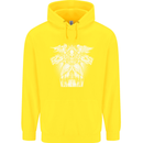 Angel of Death Day of the Dead Skull DOTD Childrens Kids Hoodie Yellow