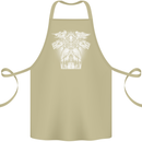 Angel of Death Day of the Dead Skull DOTD Cotton Apron 100% Organic Khaki