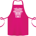 Angel of Death Day of the Dead Skull DOTD Cotton Apron 100% Organic Pink