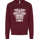 Angel of Death Day of the Dead Skull DOTD Kids Sweatshirt Jumper Maroon