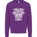 Angel of Death Day of the Dead Skull DOTD Kids Sweatshirt Jumper Purple
