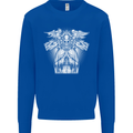 Angel of Death Day of the Dead Skull DOTD Kids Sweatshirt Jumper Royal Blue