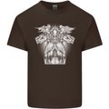 Angel of Death Day of the Dead Skull DOTD Kids T-Shirt Childrens Chocolate