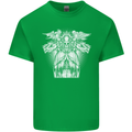 Angel of Death Day of the Dead Skull DOTD Kids T-Shirt Childrens Irish Green