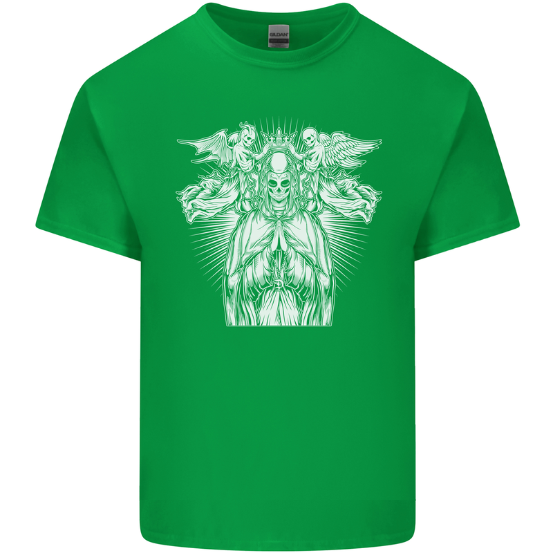 Angel of Death Day of the Dead Skull DOTD Kids T-Shirt Childrens Irish Green