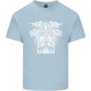 Angel of Death Day of the Dead Skull DOTD Kids T-Shirt Childrens Light Blue