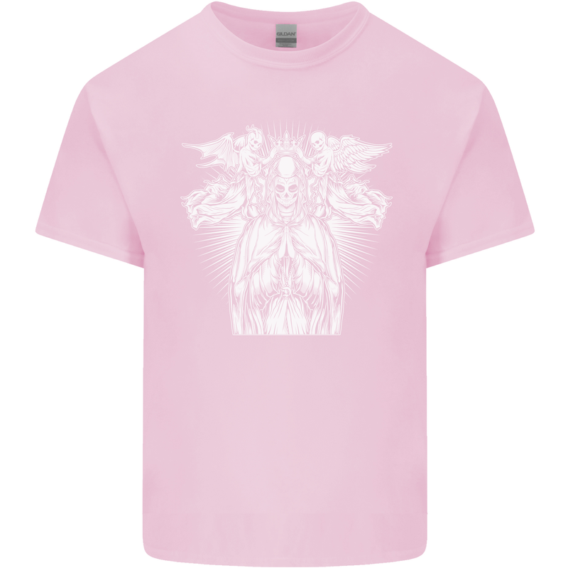 Angel of Death Day of the Dead Skull DOTD Kids T-Shirt Childrens Light Pink