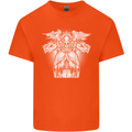 Angel of Death Day of the Dead Skull DOTD Kids T-Shirt Childrens Orange