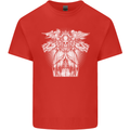 Angel of Death Day of the Dead Skull DOTD Kids T-Shirt Childrens Red