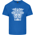 Angel of Death Day of the Dead Skull DOTD Kids T-Shirt Childrens Royal Blue
