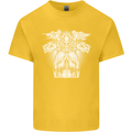 Angel of Death Day of the Dead Skull DOTD Kids T-Shirt Childrens Yellow