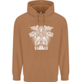 Angel of Death Day of the Dead Skull DOTD Mens 80% Cotton Hoodie Caramel Latte