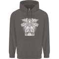 Angel of Death Day of the Dead Skull DOTD Mens 80% Cotton Hoodie Charcoal