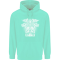 Angel of Death Day of the Dead Skull DOTD Mens 80% Cotton Hoodie Peppermint