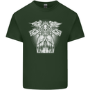 Angel of Death Day of the Dead Skull DOTD Mens Cotton T-Shirt Tee Top Forest Green