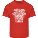 Angel of Death Day of the Dead Skull DOTD Mens Cotton T-Shirt Tee Top Red