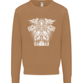Angel of Death Day of the Dead Skull DOTD Mens Sweatshirt Jumper Caramel Latte