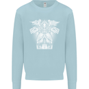 Angel of Death Day of the Dead Skull DOTD Mens Sweatshirt Jumper Light Blue