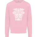 Angel of Death Day of the Dead Skull DOTD Mens Sweatshirt Jumper Light Pink