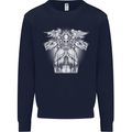 Angel of Death Day of the Dead Skull DOTD Mens Sweatshirt Jumper Navy Blue
