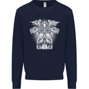 Angel of Death Day of the Dead Skull DOTD Mens Sweatshirt Jumper Navy Blue