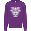 Angel of Death Day of the Dead Skull DOTD Mens Sweatshirt Jumper Purple