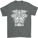 Angel of Death Day of the Dead Skull DOTD Mens T-Shirt Cotton Gildan Charcoal