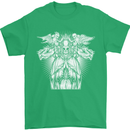 Angel of Death Day of the Dead Skull DOTD Mens T-Shirt Cotton Gildan Irish Green