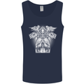 Angel of Death Day of the Dead Skull DOTD Mens Vest Tank Top Navy Blue
