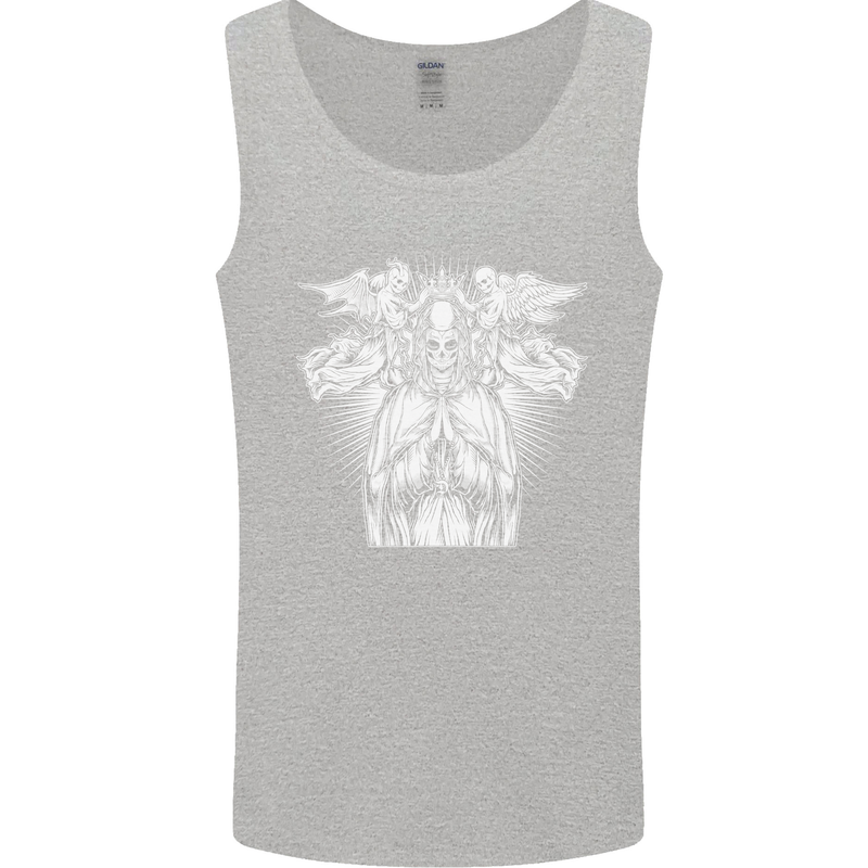 Angel of Death Day of the Dead Skull DOTD Mens Vest Tank Top Sports Grey