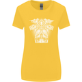 Angel of Death Day of the Dead Skull DOTD Womens Wider Cut T-Shirt Yellow